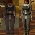 I call this outfit “Skunk Wearing A Bra.”