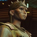 The intrepid Zabrak does... something.
